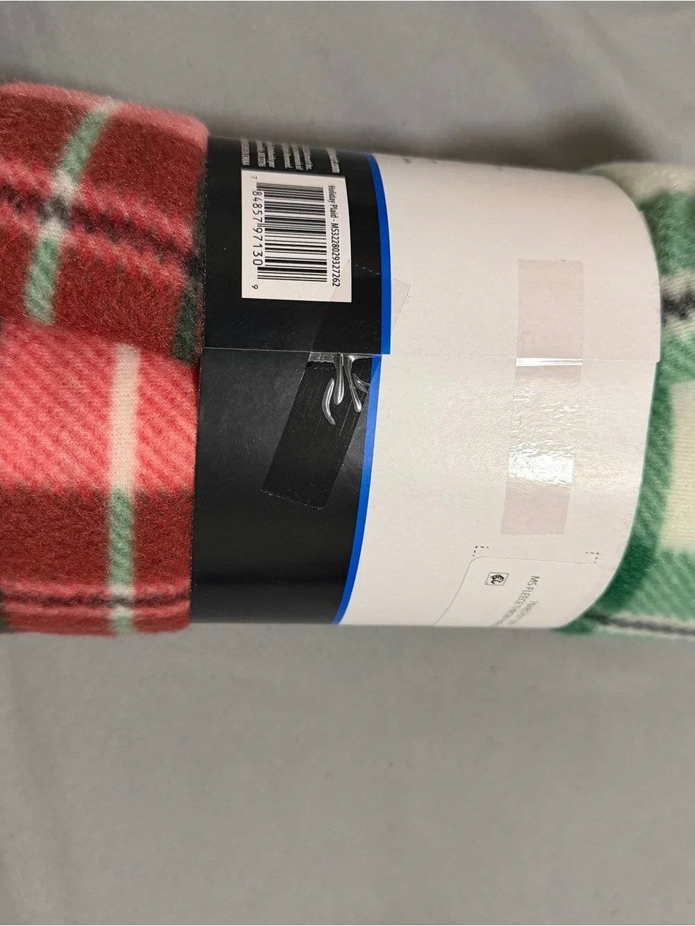 Mainstays Plaid Fleece Throw in Red and Green